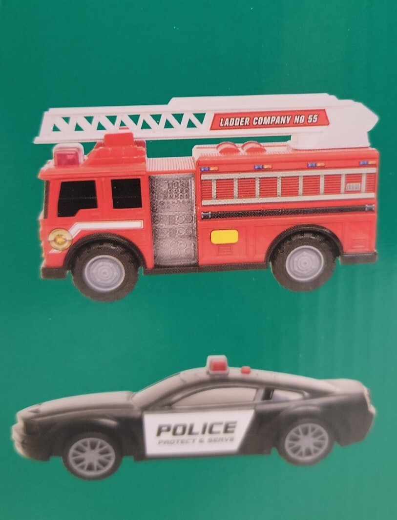 Play Right Rescue Vehicles Kids Toys Police & Fire NEW