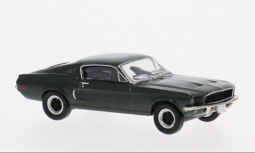 BREKINA 1968 FORD MUSTANG FASTBACK GREEN HO 1/87 PLASTIC