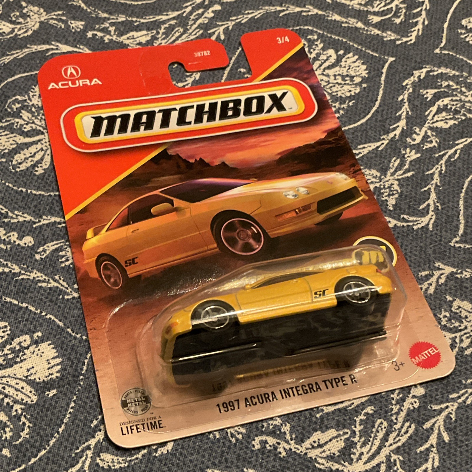 Matchbox Power Grabs 2026 Super Chase Yellow 1997 Acura Integra Type R # 3/4