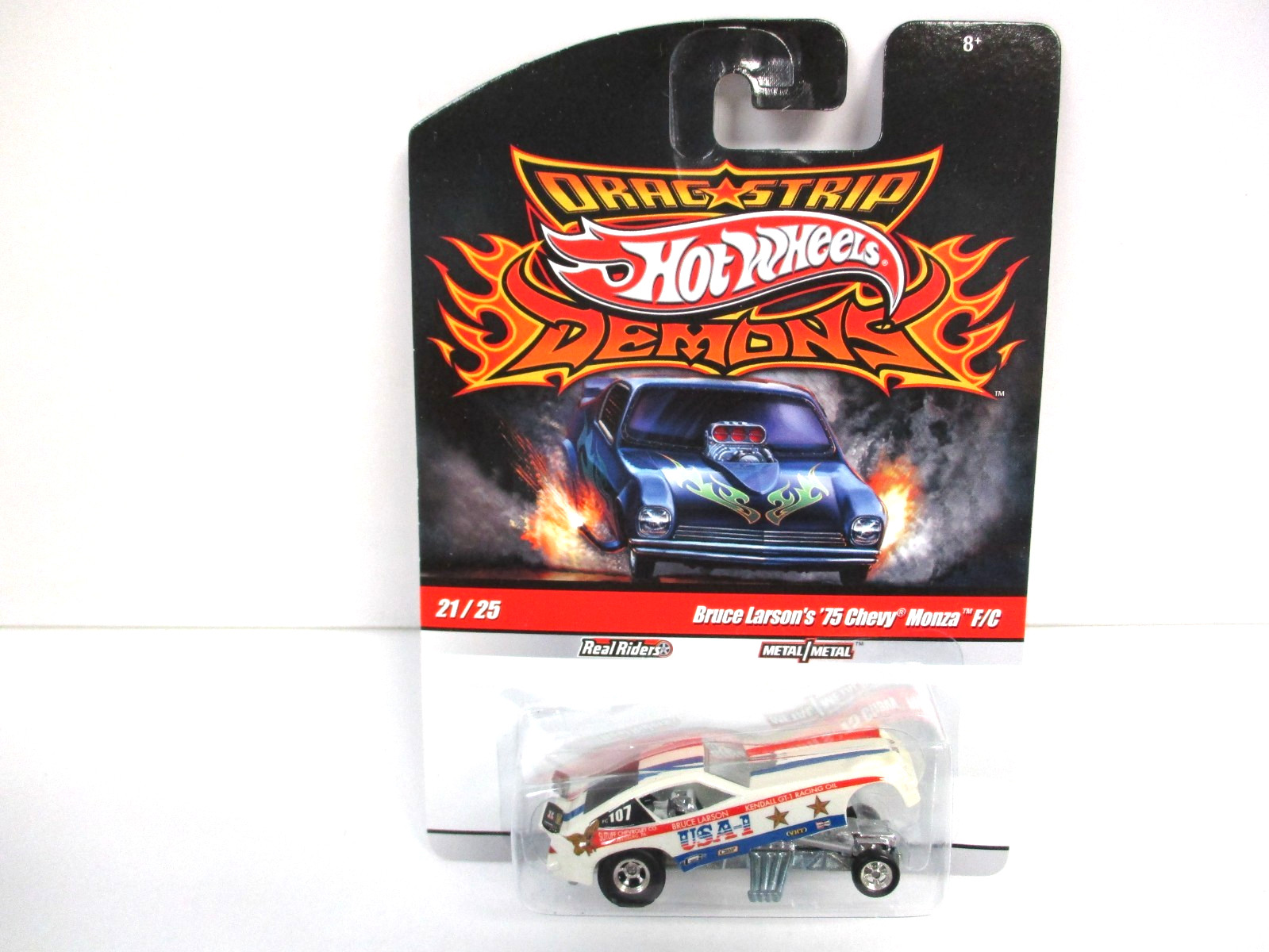 HOT WHEELS – DRAG STRIP DEMONS BRUCE LARSON USA-1 CHEVROLET MONZA FUNNY CAR