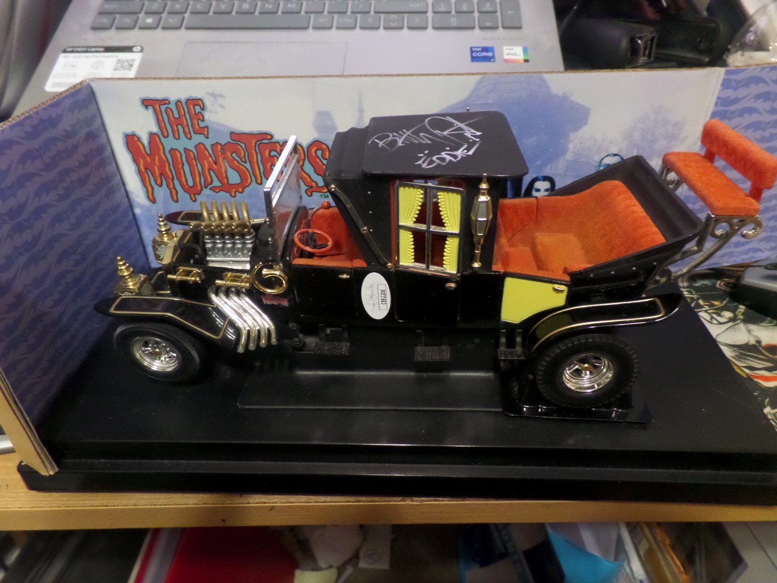 ERTL The Munsters Koach 1:18 Scale Signed Butch Patrick ‘Eddie’ JSA