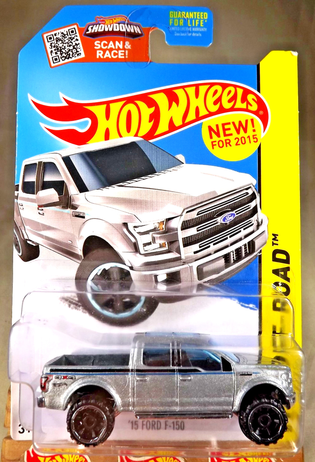 2015 Hot Wheels #119 HW Off-Road/HW Hot Trucks ’15 FORD F-150 Silver w/OROH6 Sp
