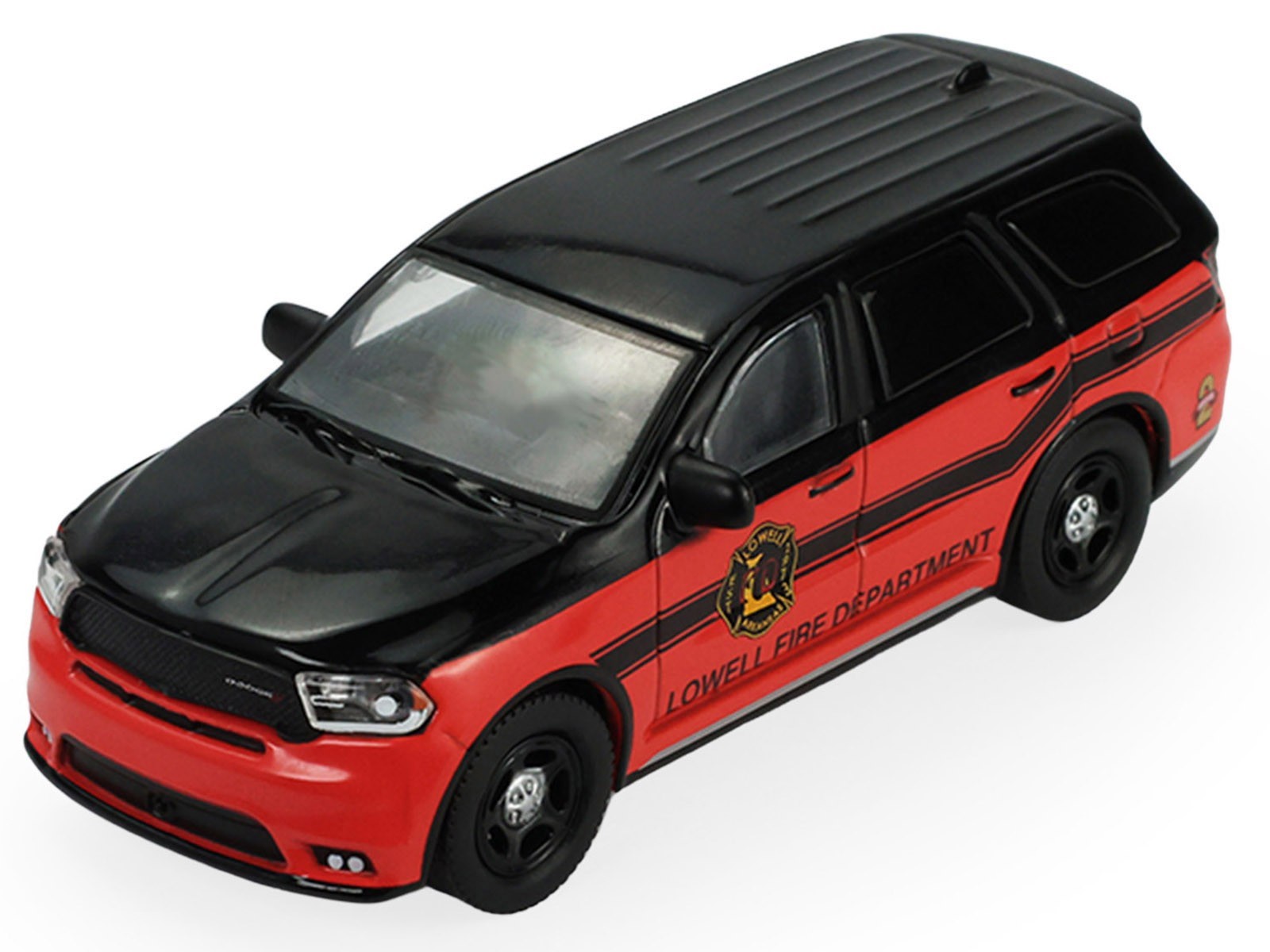 2019 DODGE DURANGO “LOWELL, AR FIRE DEPT.” RED & BLACK 1/64 GREENLIGHT 67070 C