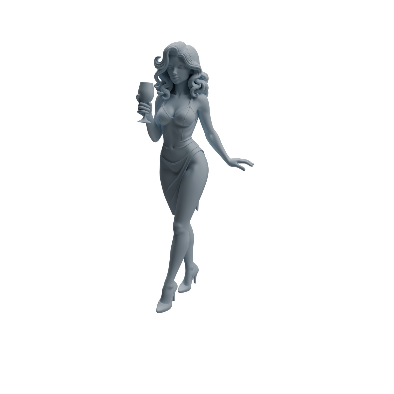 MRY-SFW 1/64/87 Bar Guest Woman Character Modern HO N Scale Miniatures Diorama