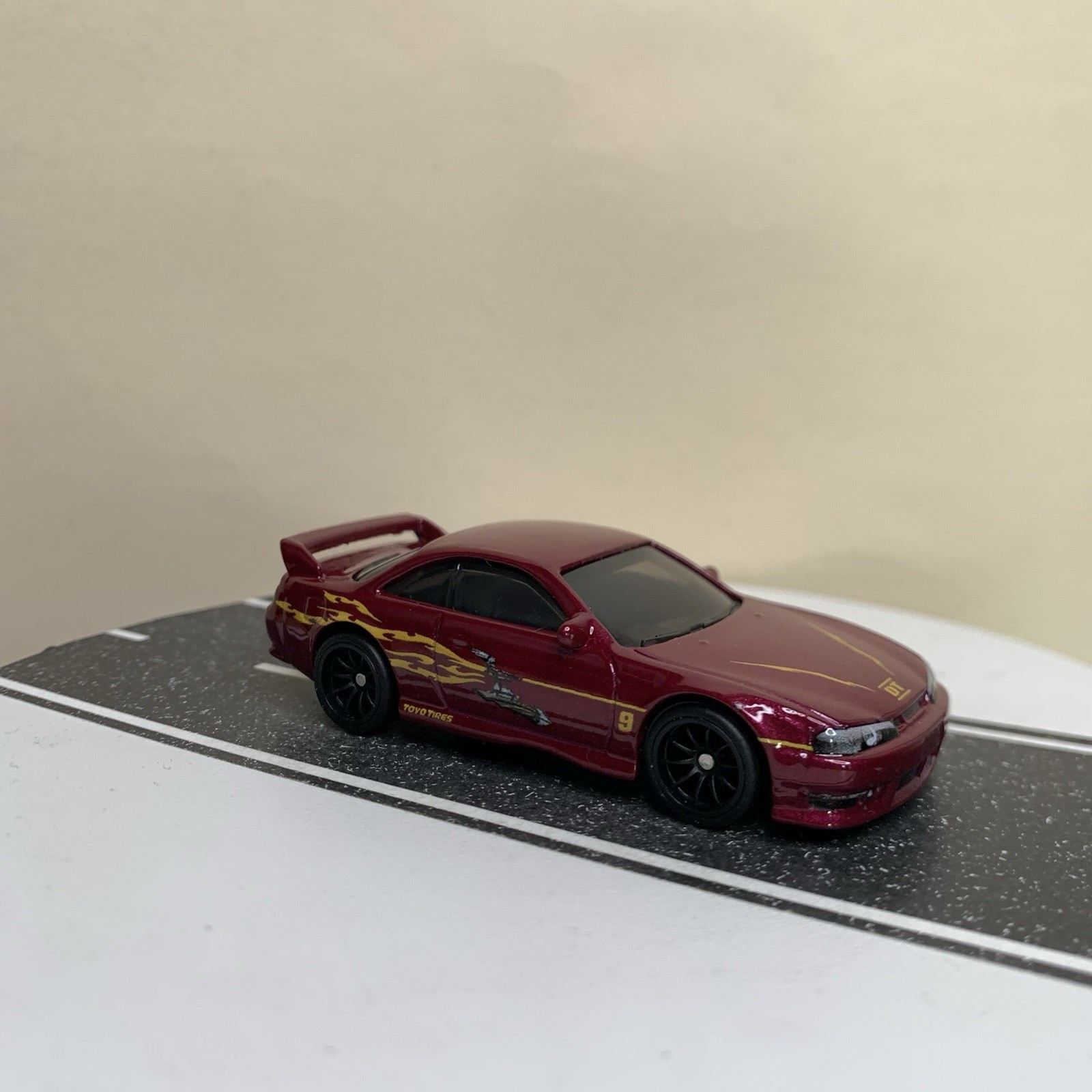 Hot Wheels Premium Fast & Furious Nissan 240SX Silvia S14 Dark Red w/RR 1:64 NM