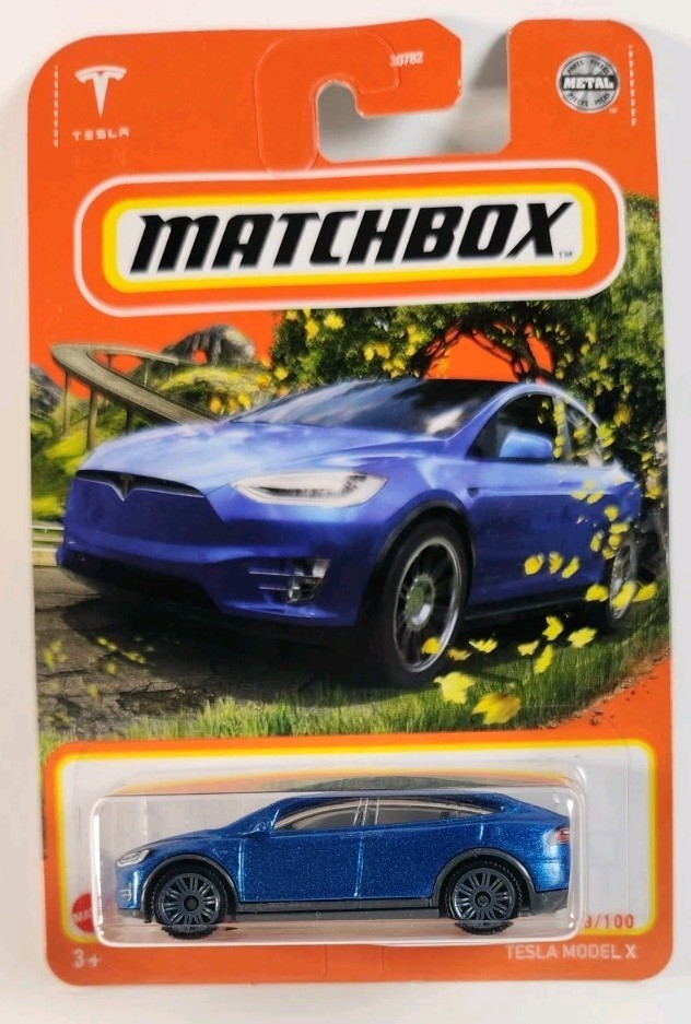 Matchbox – Tesla Model X in Metallic Blue Diecast 1:64