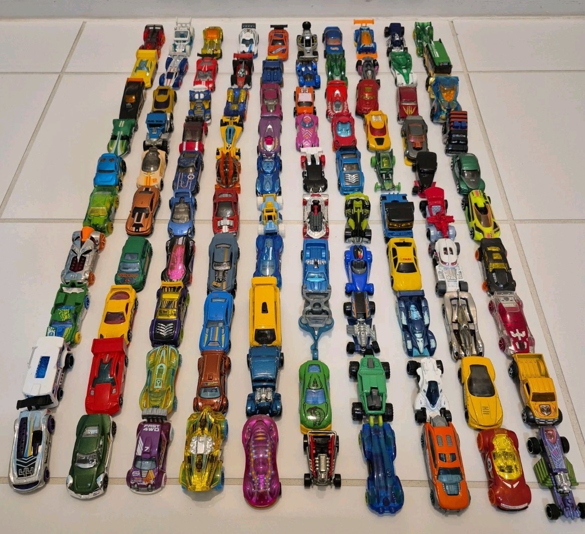 Lot of 100 Hot Wheels Cars: Loose, Variety of Years, Fantasy Castings #3