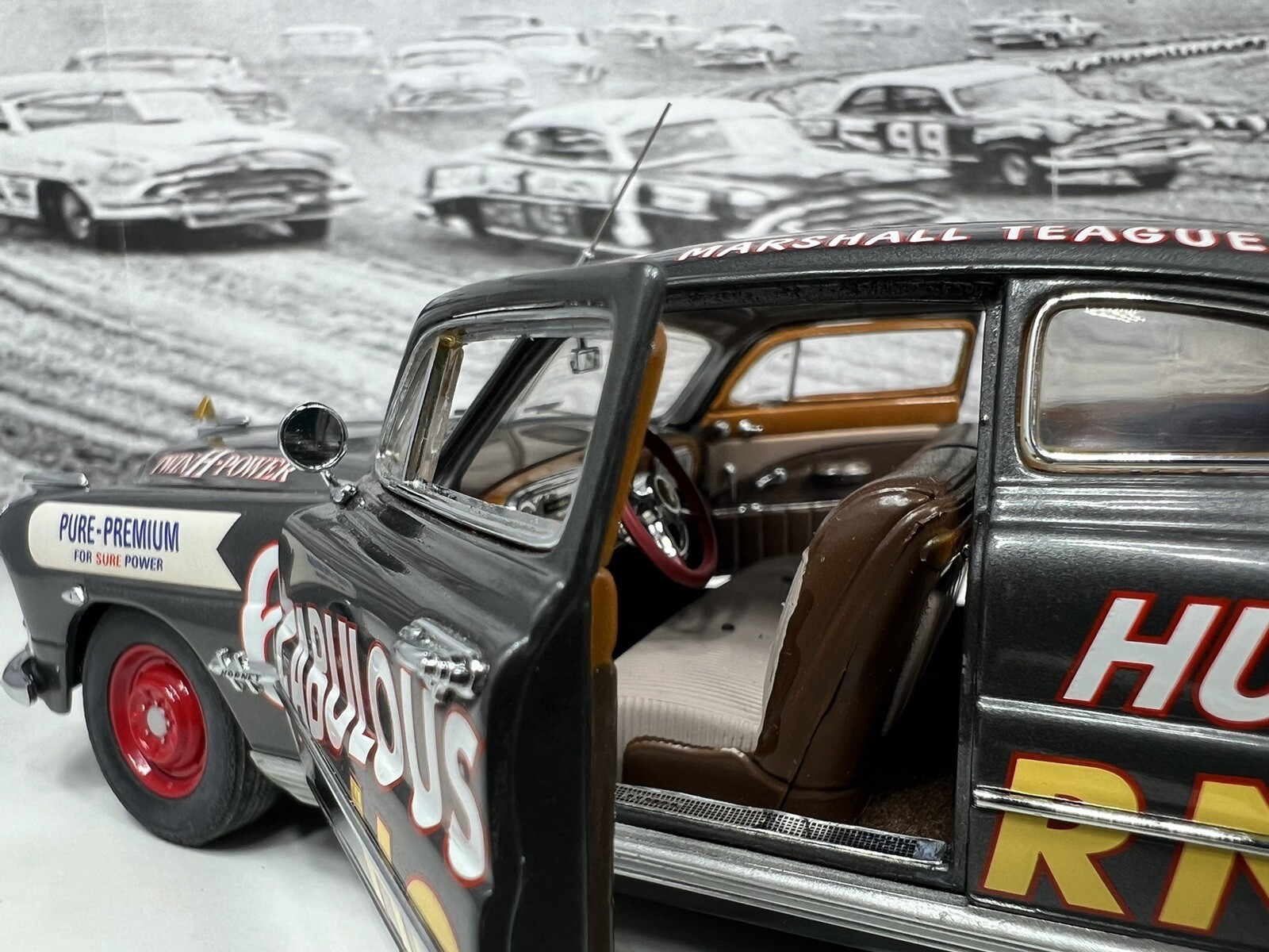 Franklin Mint 1951 Hudson Hornet Coupe #6 Stock Car Gray 1:24 – RARE Papers