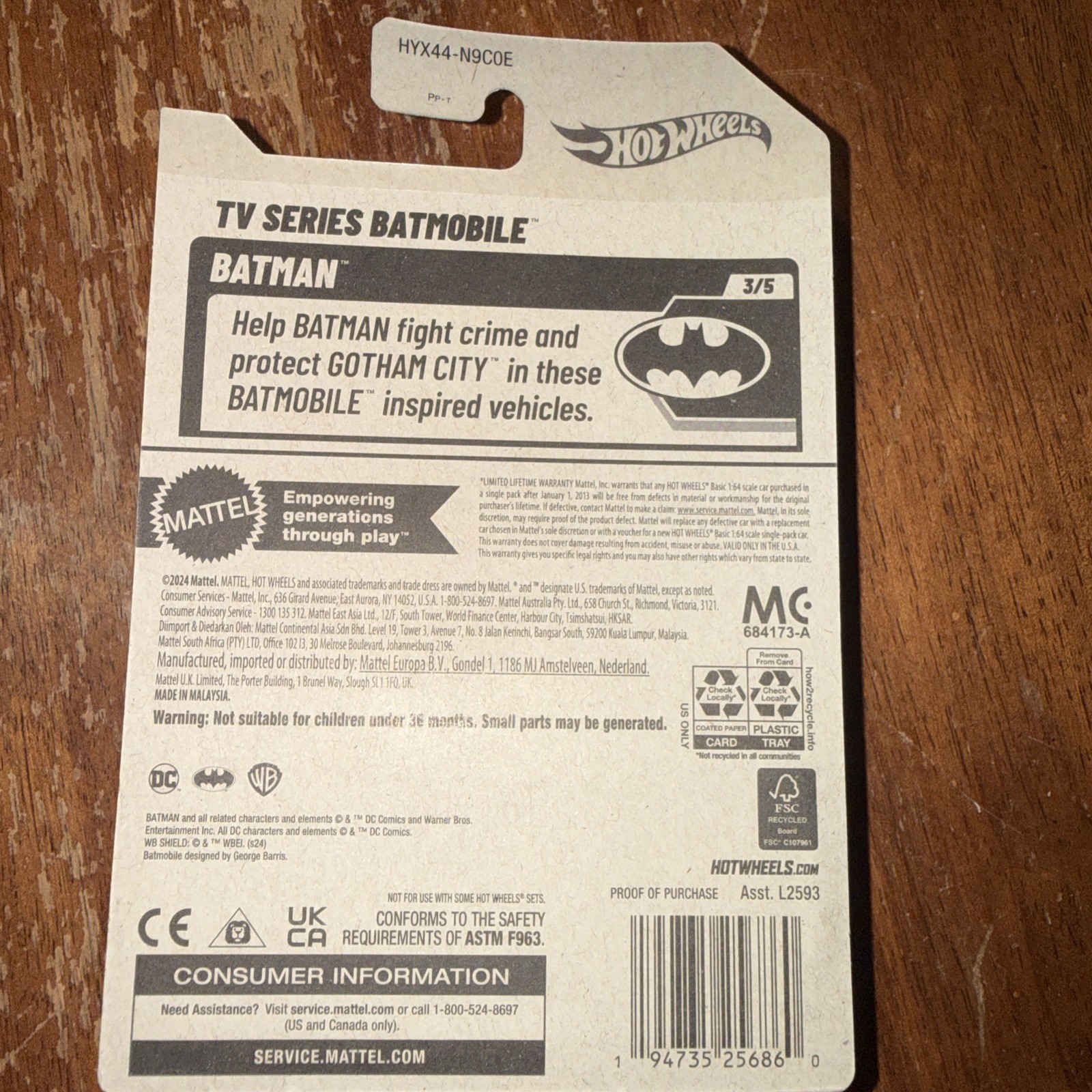 2022 HOT WHEELS CLASSIC TV SERIES BATMOBILE