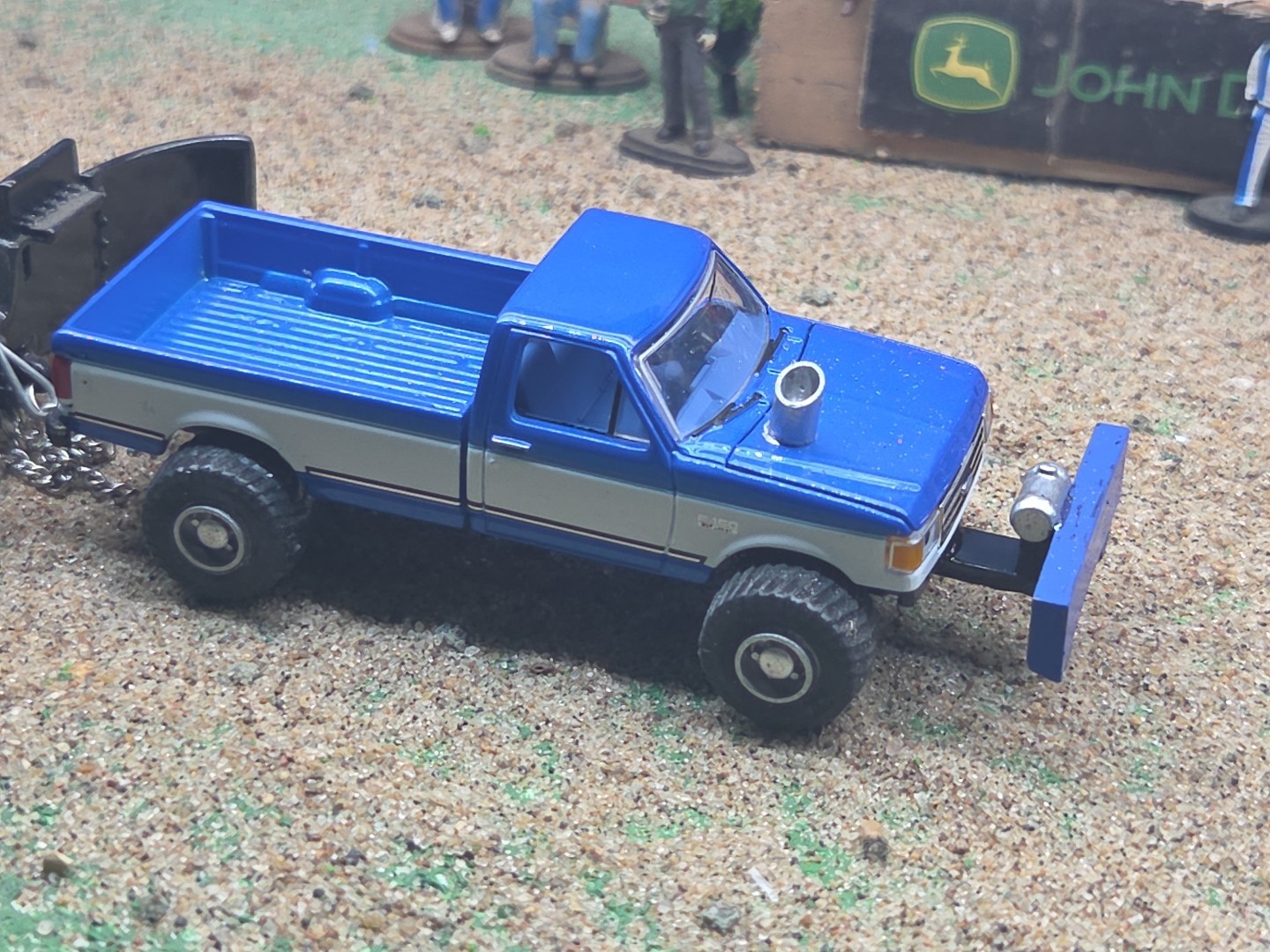 CUSTOM BUILT 1:64 GreenLight 1988 FORD HOT ROD PULLING TRUCK ertl puller Diesel