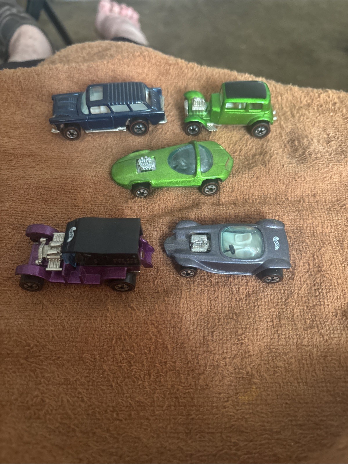 B-SET OF 5 LOOSE 1:64 HOT WHEELS 1992-93 25TH & VINTAGE COLLECTION