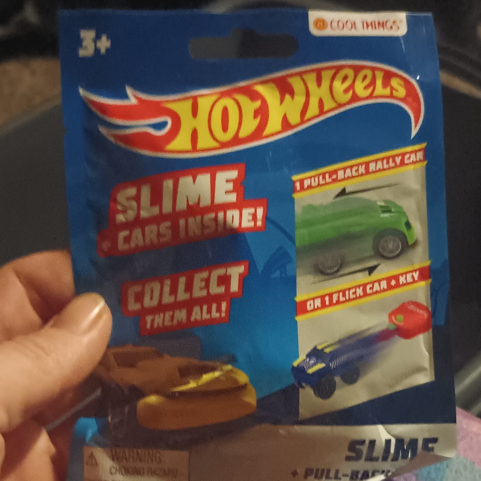Hot Wheels Slime Pull-Back Car Toy, Rally Vehicle Type, Ages 3+ (3-4 Years)