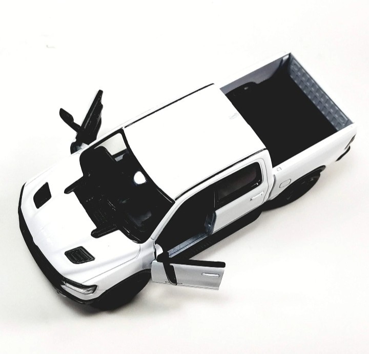 ⚪5413D Kinsmart 1:46 Scale 2019 Dodge Ram 1500 Diecast Pickup Truck – White