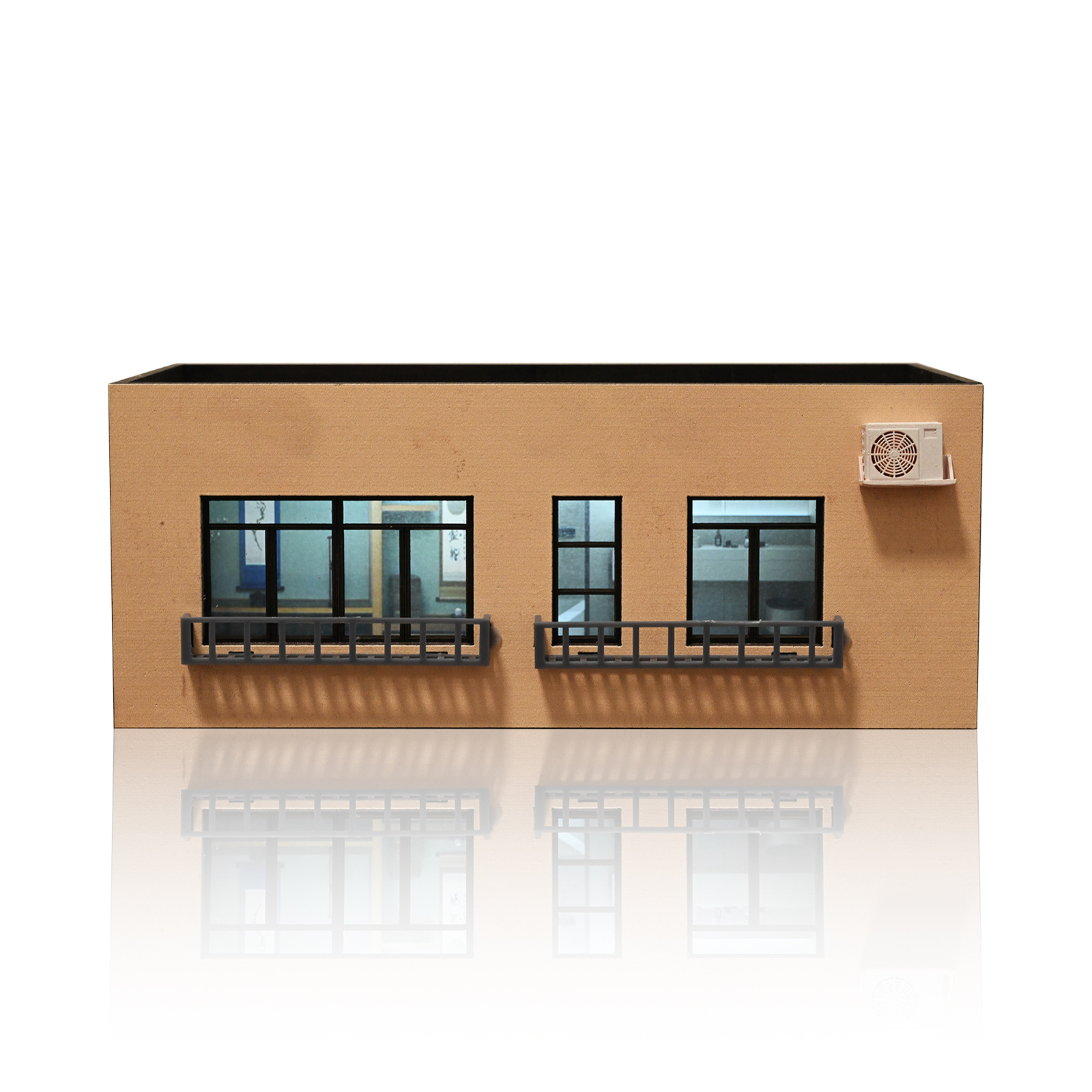 Diorama 1/64 Car Garage Model LED Street Parking Lots Building Display Model US