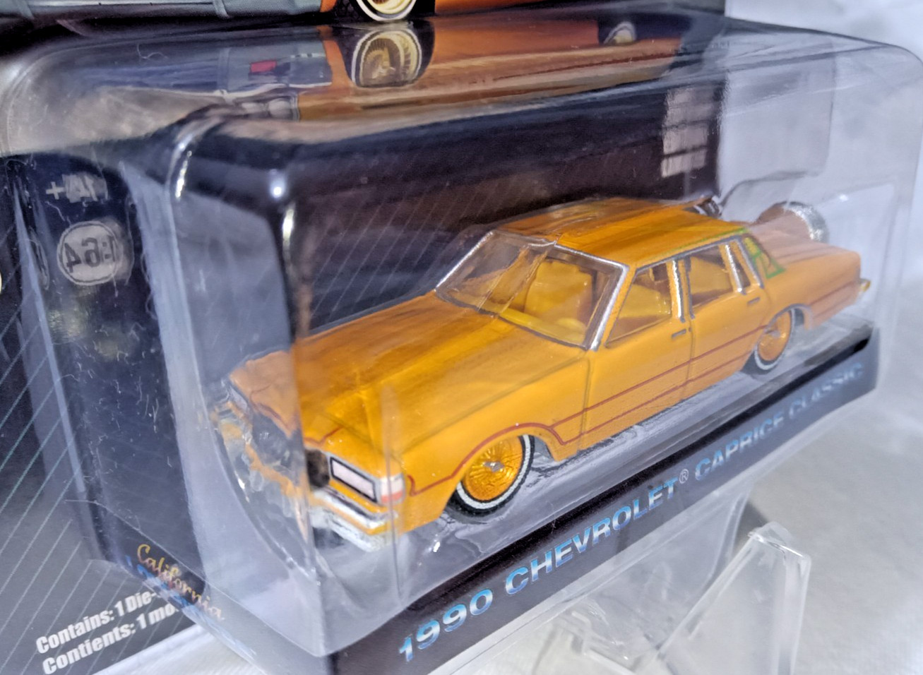 1:64 CALIFORNIA LOWRIDERS 1990 CHEVROLET CAPRICE CUSTOM CONTINENTAL NOT PRODUCED