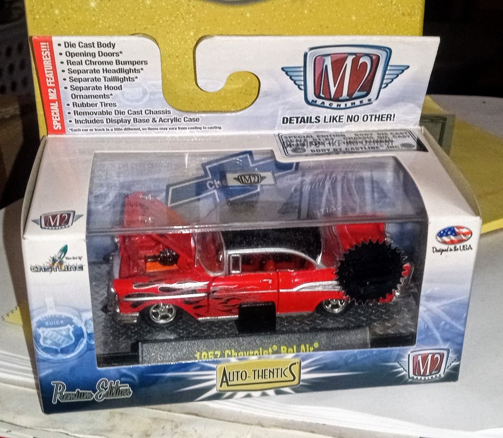 M2 Machines CHASE 57 1957 Chevy Bel Air Hard Top Collectables Corner Promo 1/492