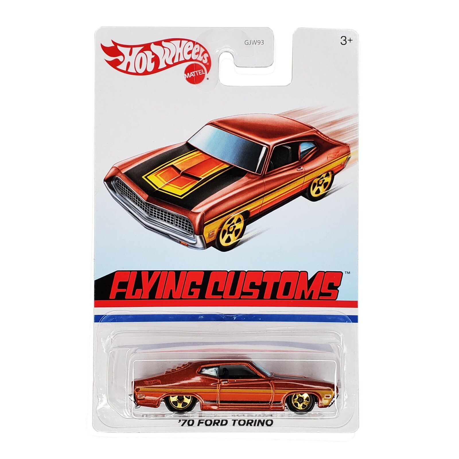 HOT WHEELS ’70 Ford Torino Copper Car Flying Customs Target GJX02 2020