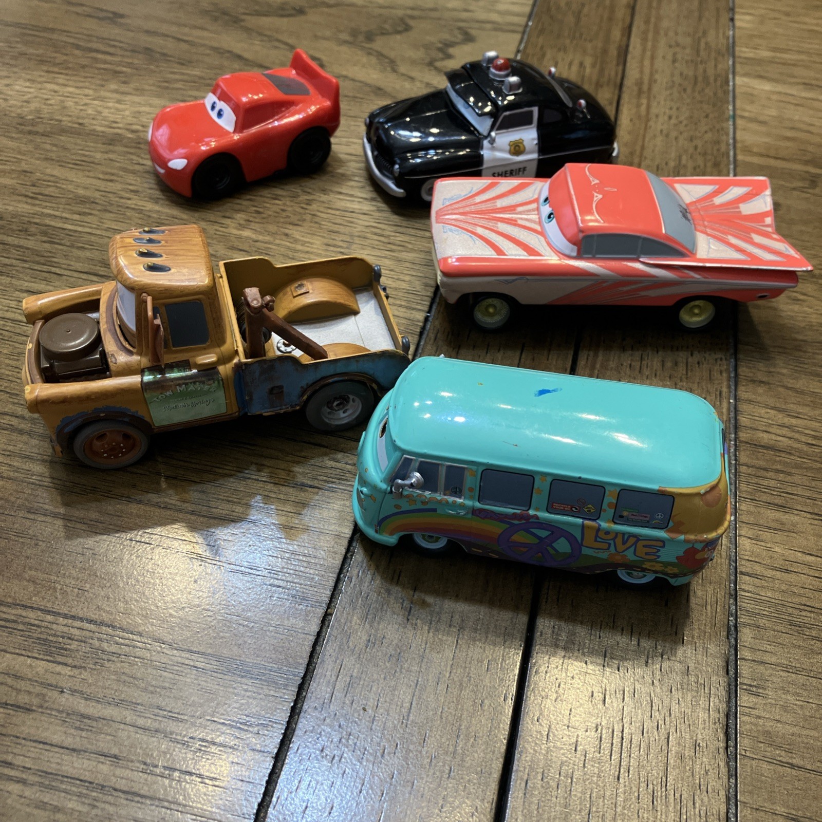 Lot of 24 – Disney Pixar Mattel Cars Diecast Pullback Plastic Various Characters