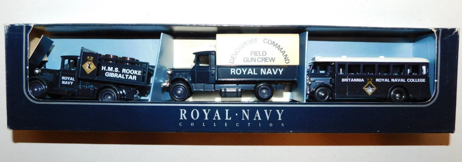 LEDO 1991 England Metal, The Royal Navy Land Vehicles, 3-Piece Boxed Set