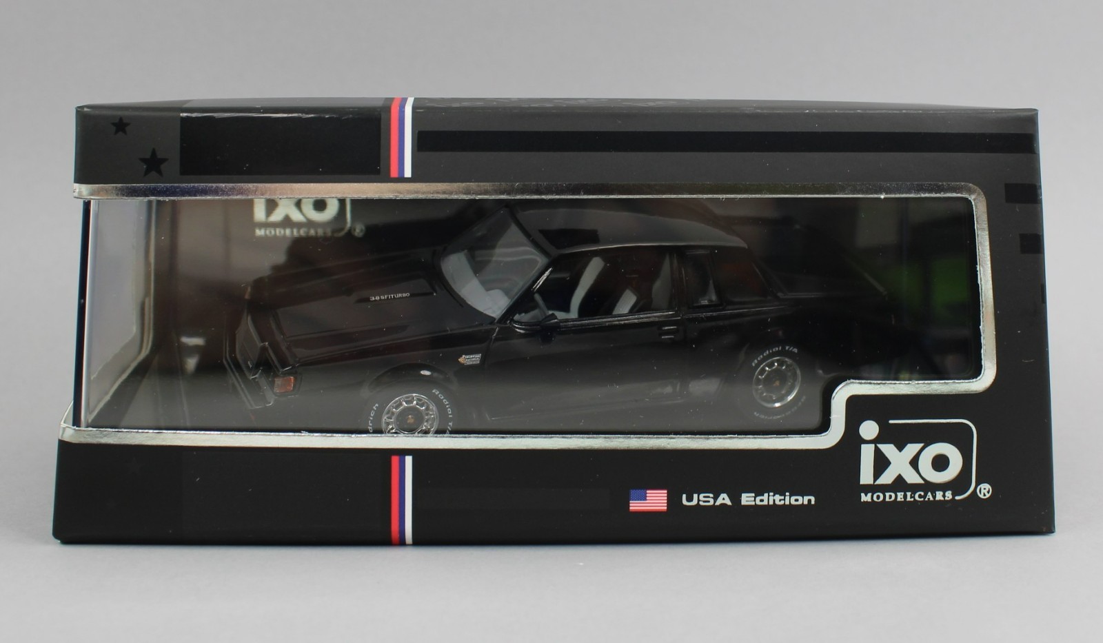 1:43 IXO Models *BLACK* 1987 Buick Grand National *DIECAST* NIB!