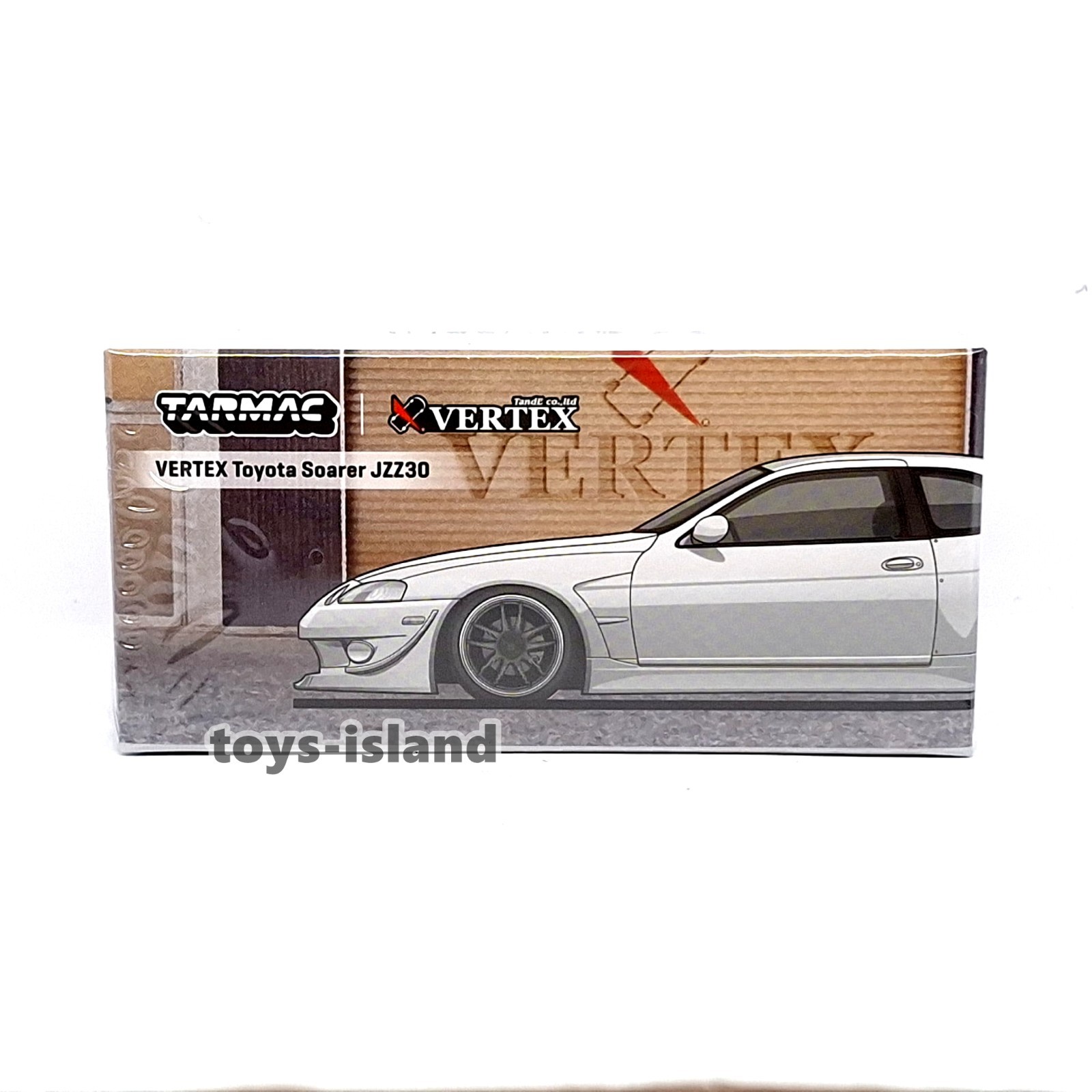Tarmac Works 1/64 VERTEX TOYOTA SOARER JZZ30 White Diecast Car New