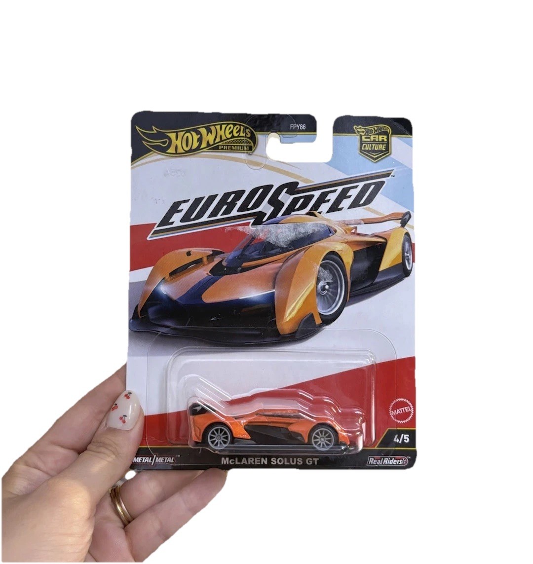 Hot Wheels Premium Car Culture Euro Speed Mclaren Solus GT Real Riders Diecast