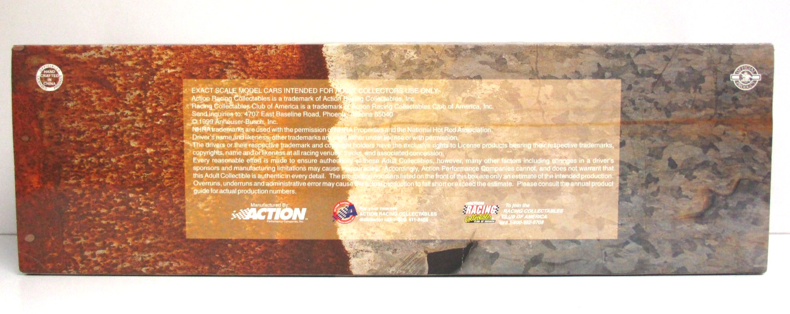 ACTION KENNY BERNSTEIN BUDWEISER KING 20TH ANNIVERSARY TOP FUEL DRAGSTER 1/24