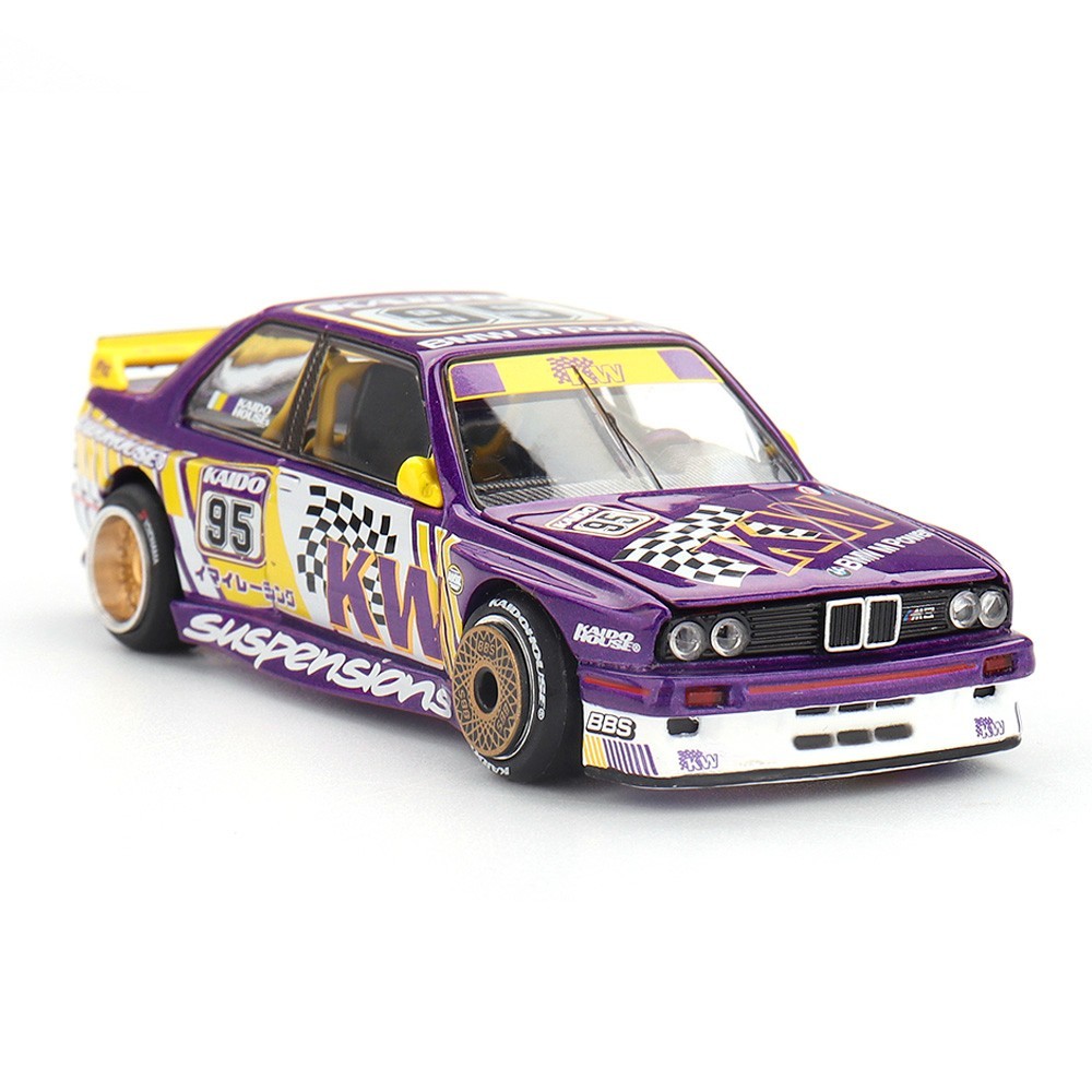 Kaido House x Mini GT BMW E30 M3 Kaido KW V1 Purple 1:64 KHMG194