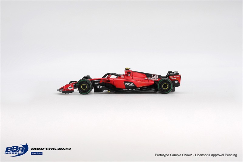 BBR 1:64 SF23 #16#55 C. Leclerc 2023 Monaco GP Diecast Model Car