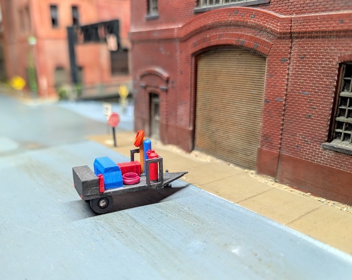 Custom Built 1/87 HO Scale Single Axle Welders Trailer. 3D Printed Resin Model