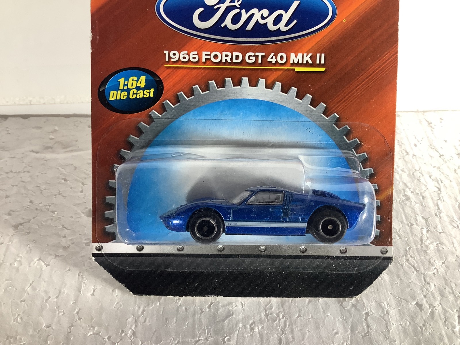 Gear’d Up ~ Officially Licensed ~ 1966 Ford GT-40 MK II ~ 1:64 Die Cast RED&BLUE