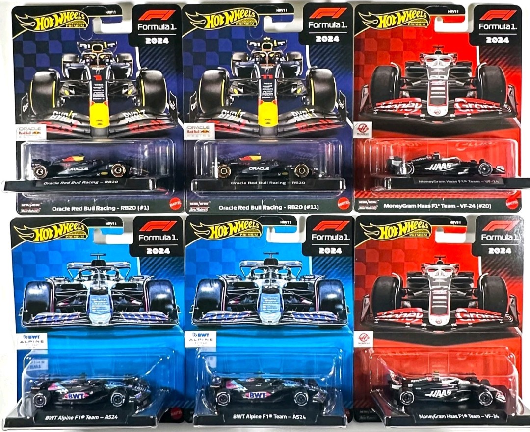 Hot Wheels 2025 Premium Formula 1 Mix #1 – Set of 6 – IN HAND & SHIPPED FAST!