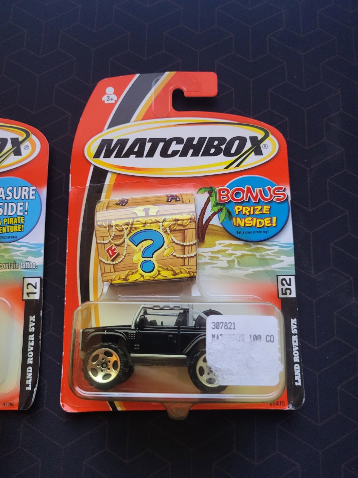 Matchbox Treasure Chest Land Rover SVX Tan #12 / Black #52 SUV (✔️Lot of 2)