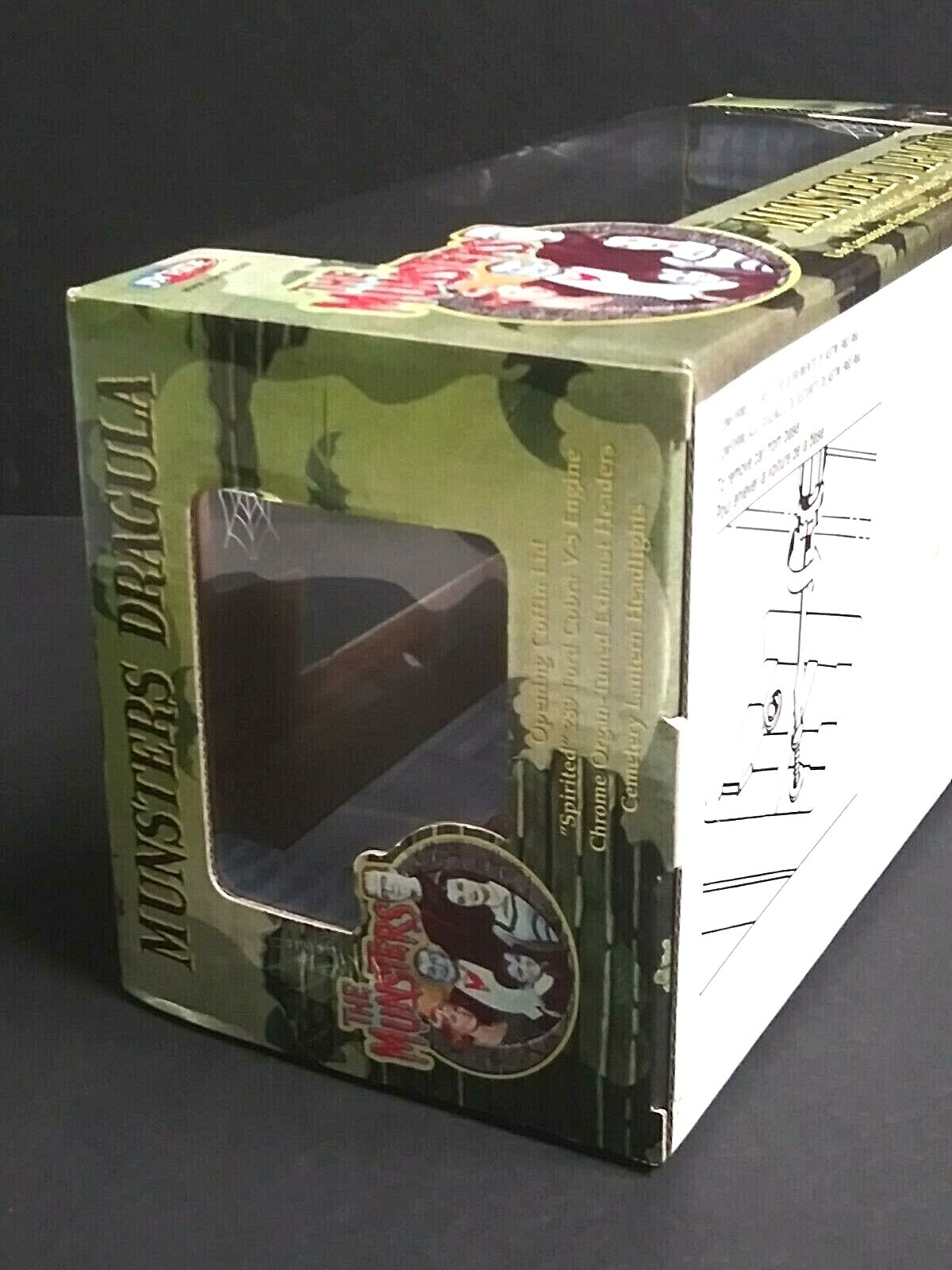 Munsters Dragula Diecast Metal Coffin Dragster Car 1:18 Joyride 2003 Item #33266
