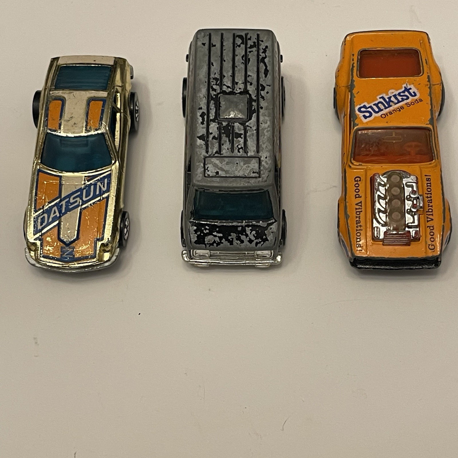 VTG Hot Wheels Matchbox Z Whiz Redline Van Sunkist Piston Popper