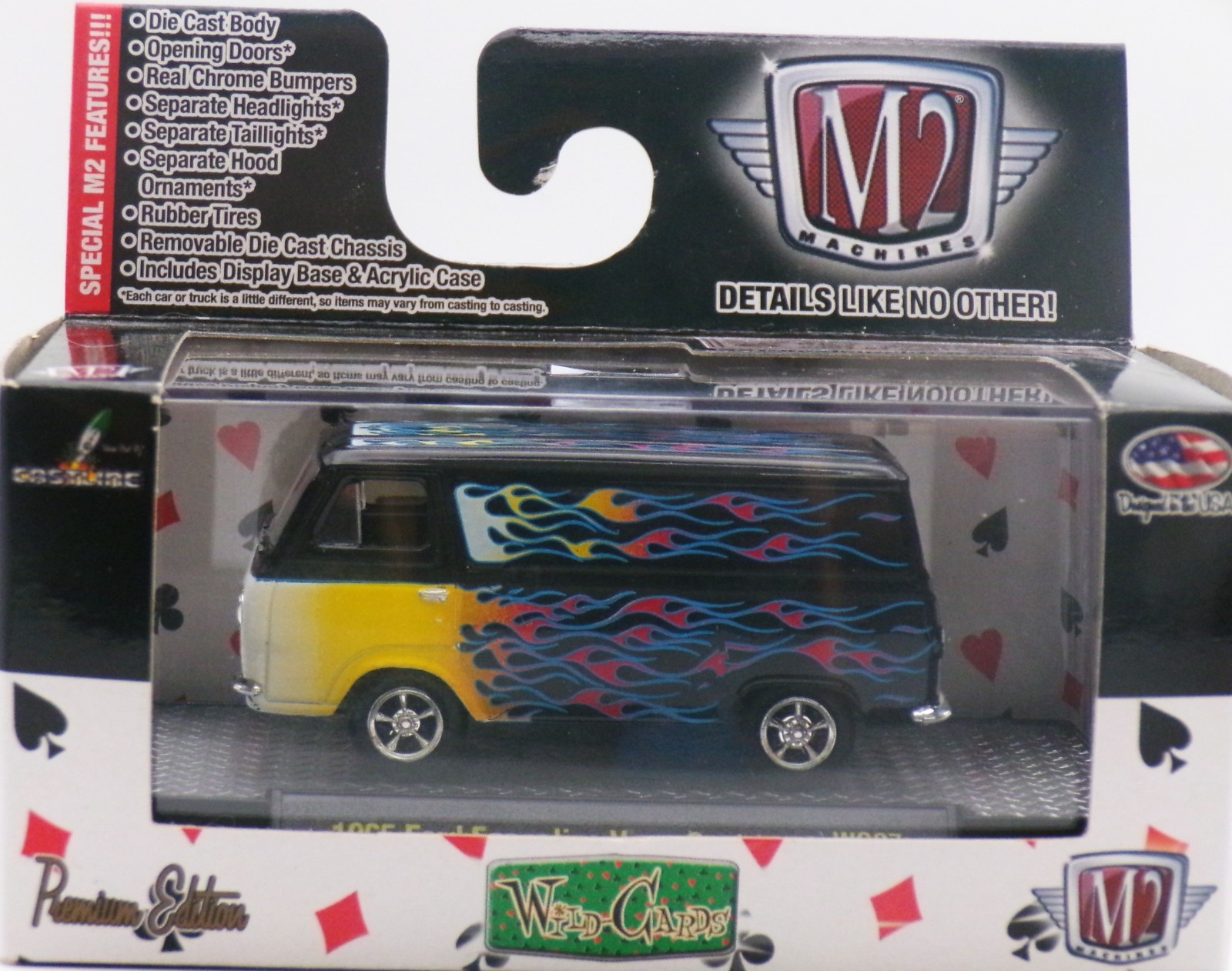1965 Ford Econoline Van-Custom..WC07 14-70… WILD CARDS ….M2 machines..1:64