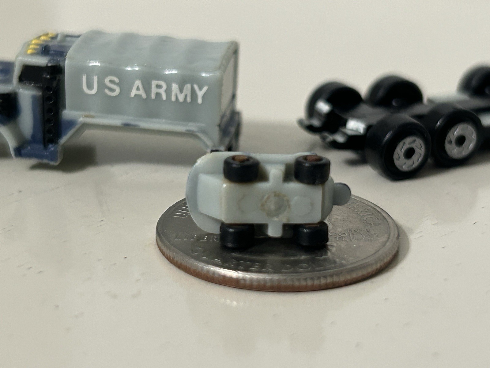 Micro Machines Insiders US Army Cargo Truck W/mini Please Read & See Photos