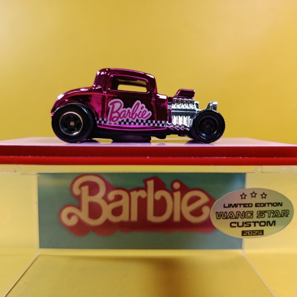 Hot Wheels ’32 FORD METAL/METAL Pink CHROME BARBIE (WANGSTAR CUSTOM) REAL RIDERS