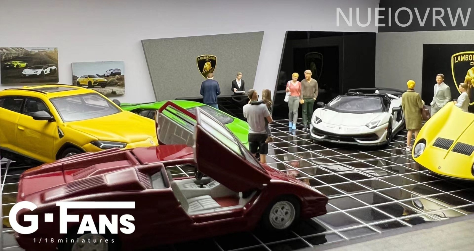 1/64 Scale Diorama Car Garage Model Backdrop Car Parking Lot Display Scene Model