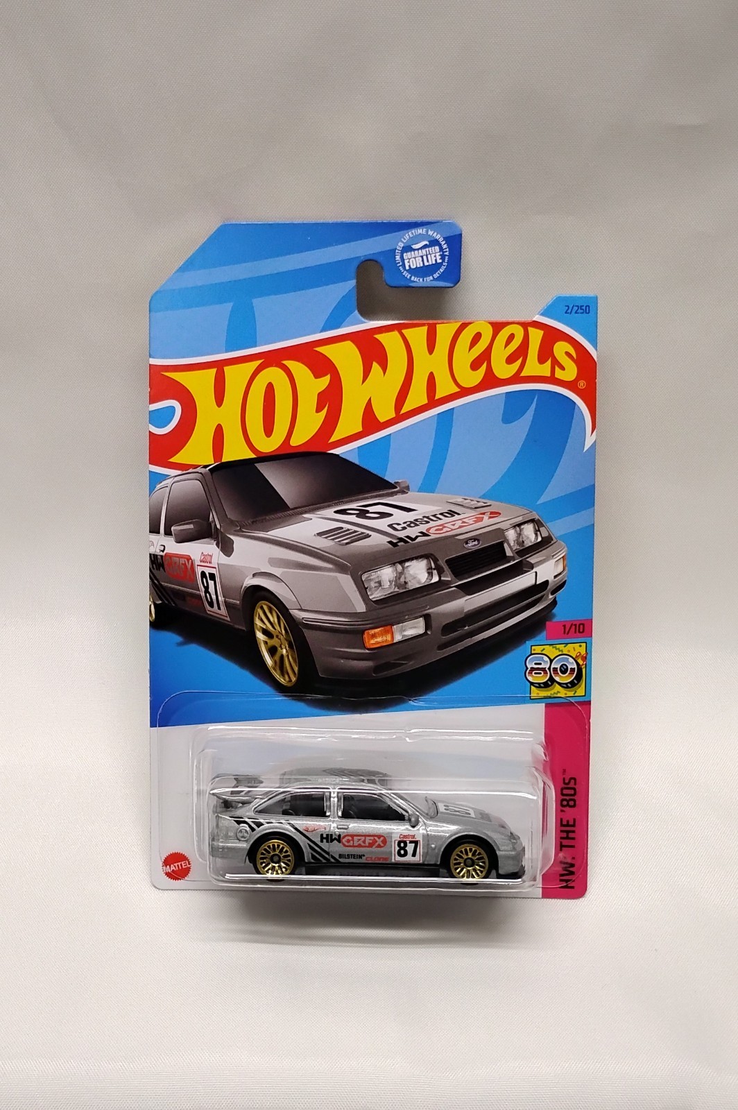 Hot Wheels Mainline ’87 Ford Sierra Cosworth Silver, Black, Red, & Pink Lot of 4