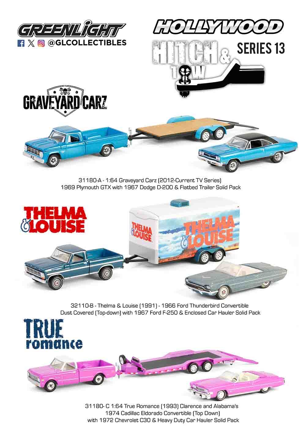 Greenlight Hollywood Hitch & Tow Series 13 – “True Romance” 31180-C