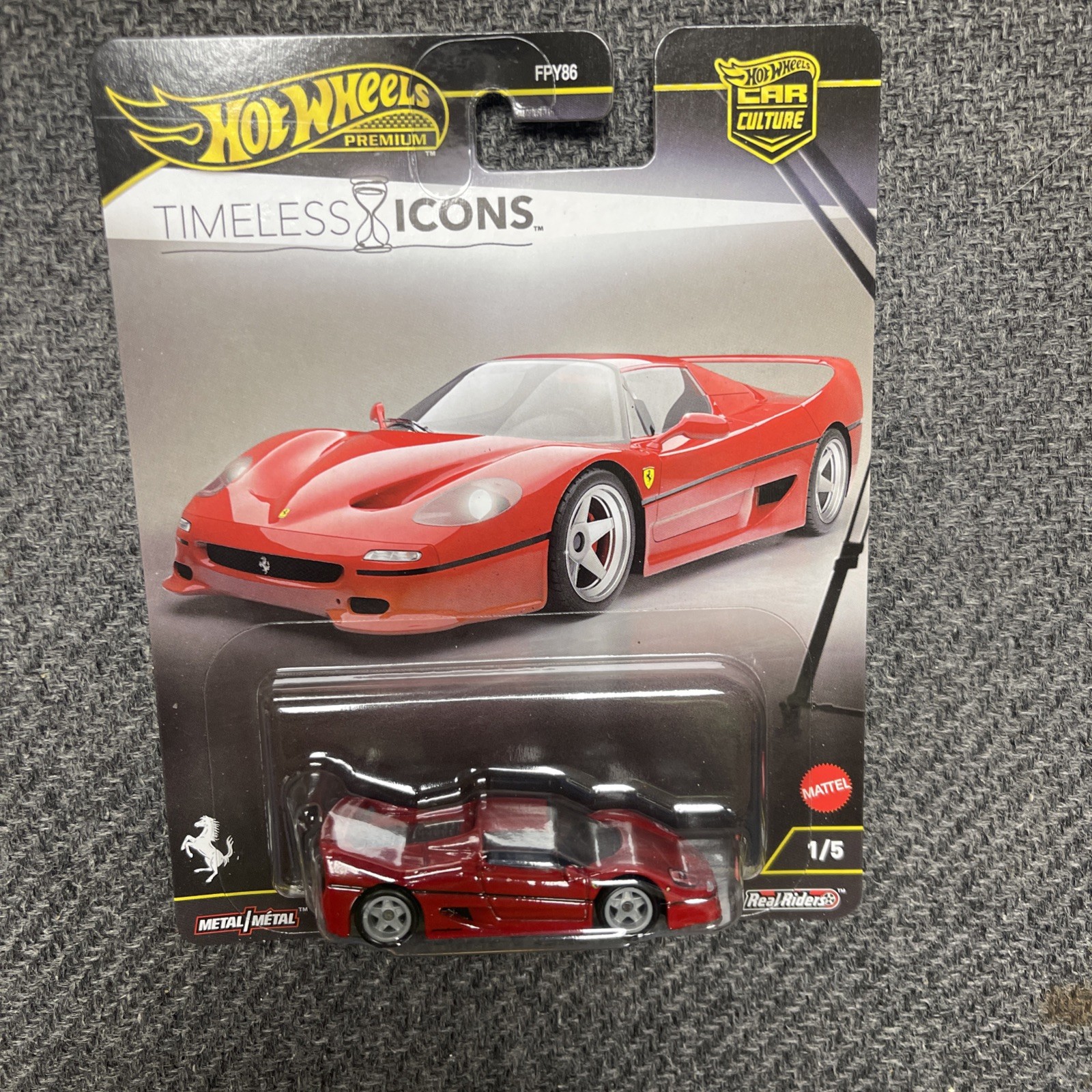 Hot Wheels Premium Car Culture Timeless Icons Ferrari F50 Real Riders Must See