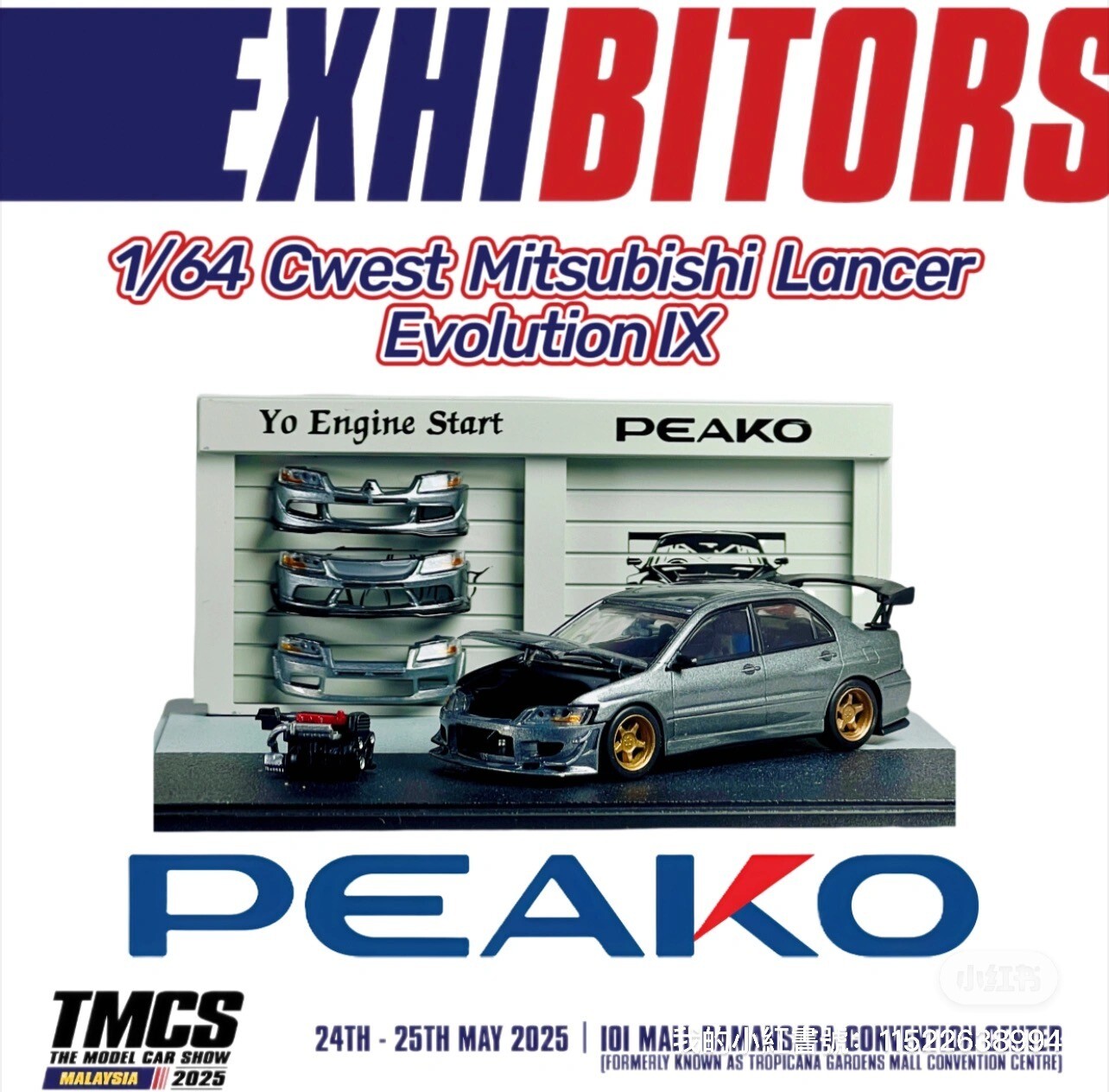 1/64 YES X Peako Mitsubishi Lancer Evolution IX CWEST TMCS Special