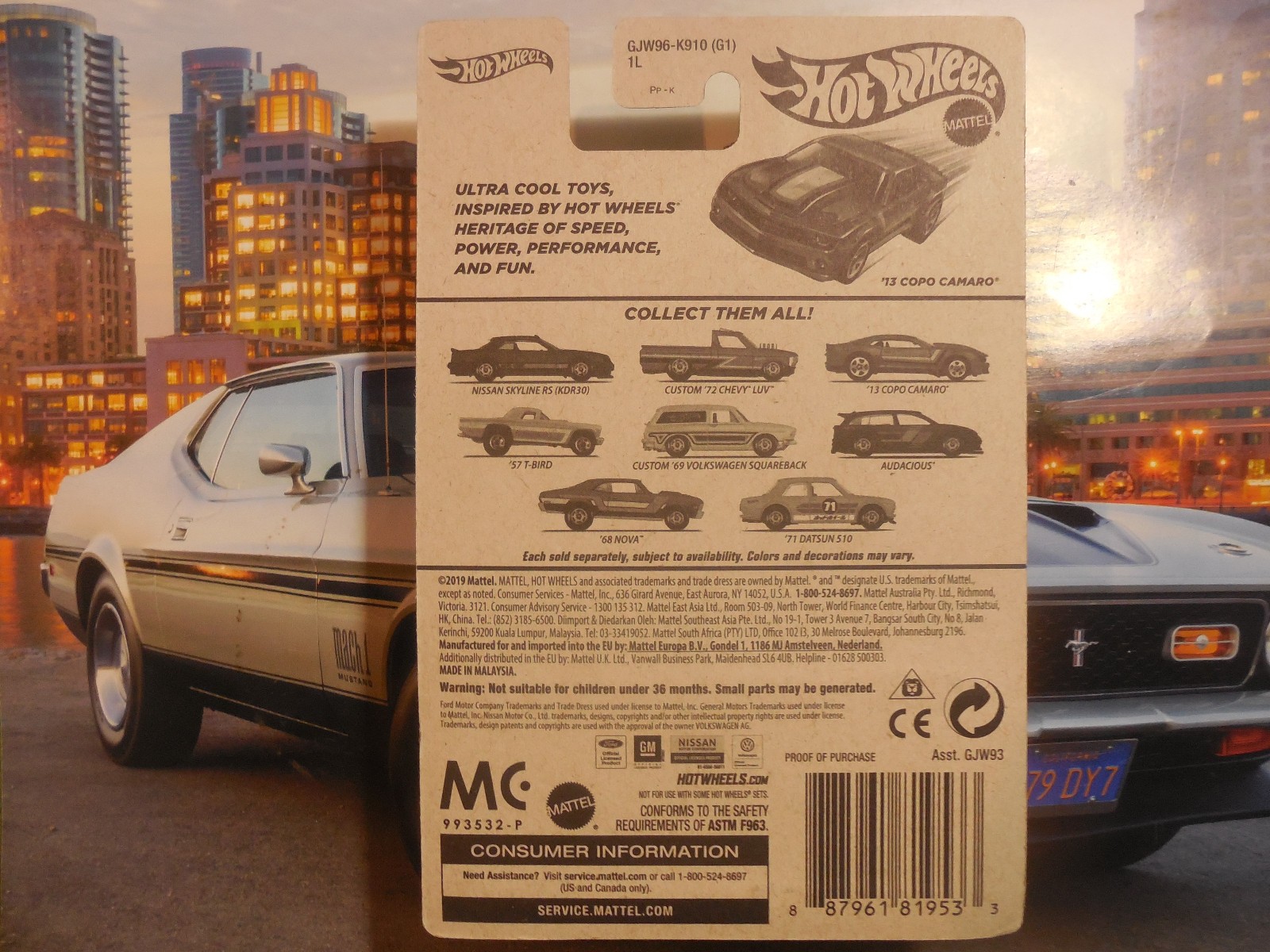 HOT WHEELS ’13 CHEVROLET COPO CAMARO LOT 2 FRAM SPEED GRAPHICS FLYING CUSTOMS BT