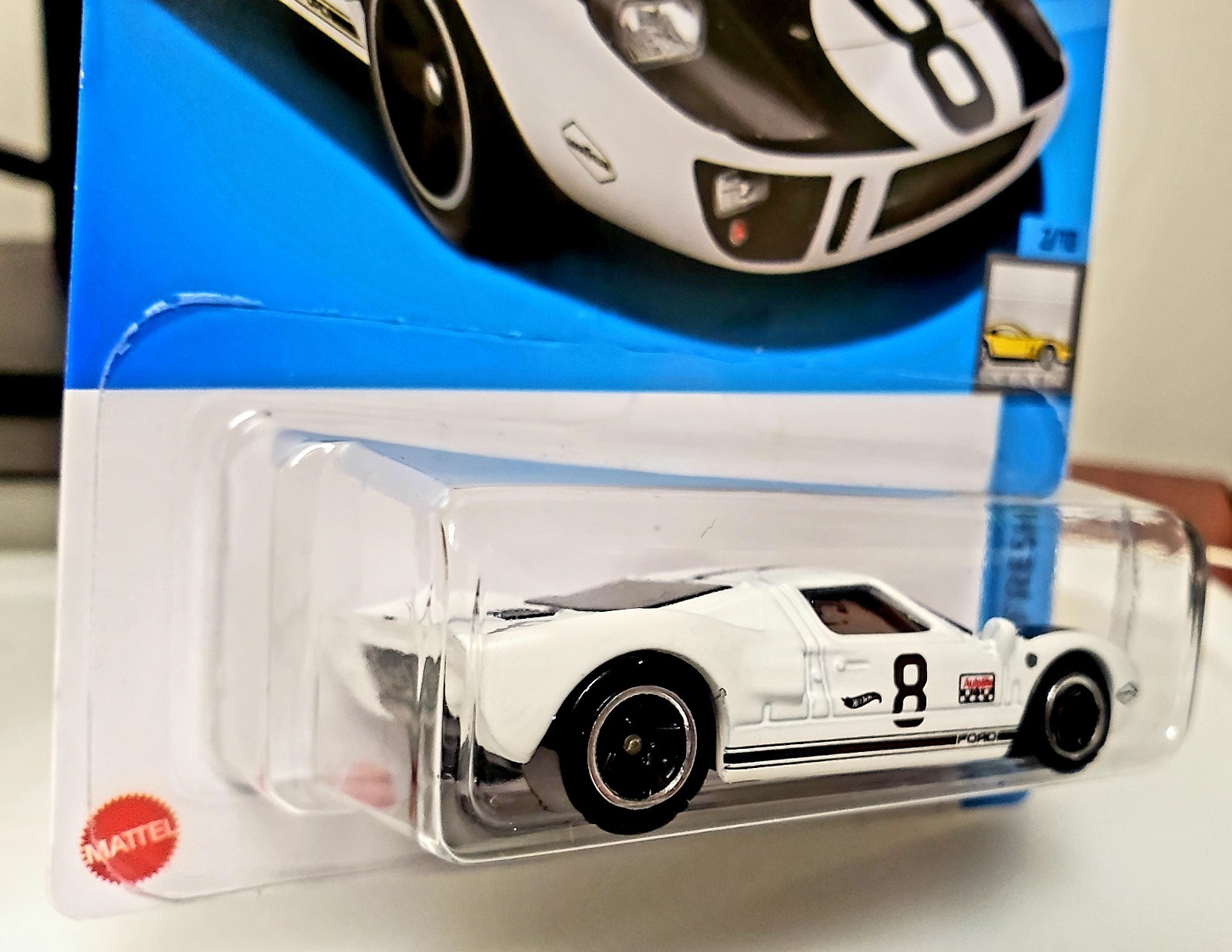 2024 Hot Wheels White Ford GT40 12/250 Factory Fresh 2/10