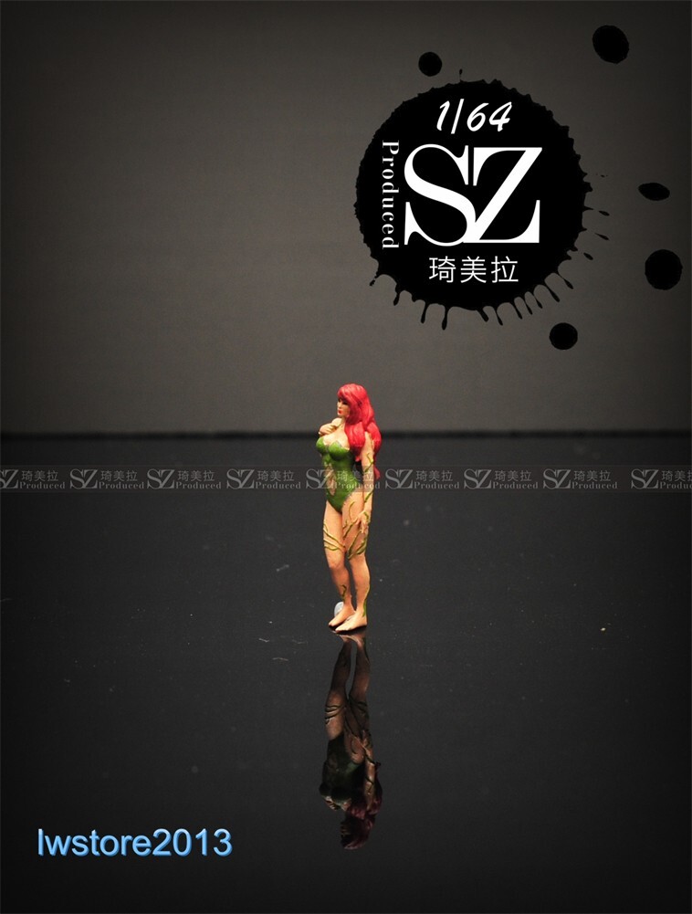 1/87 Poison Ivy Girl Scene Props Miniatures Figures Model For Cars Vehicles Toys