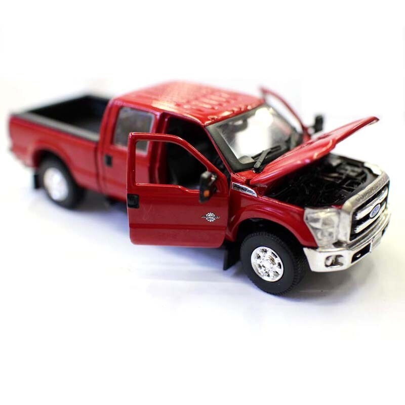 Metal 1/64 Scale Ford F250 Pickup Truck Double Seat Diecast Alloy Toy Model Gift
