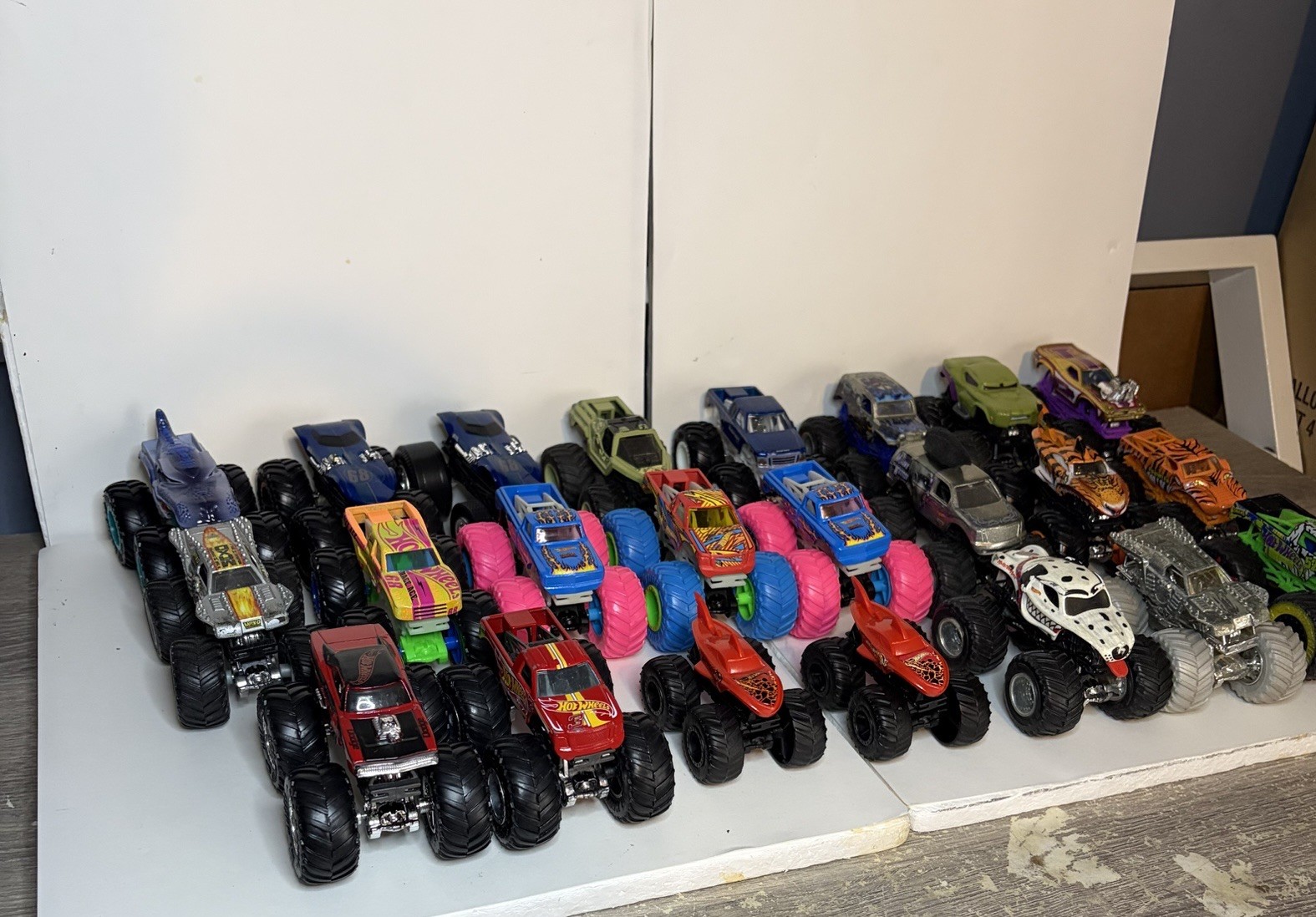 Lot of 24 Hot Wheels Monster Trucks 1:64 Scale Diecast Mixed Variety Collection