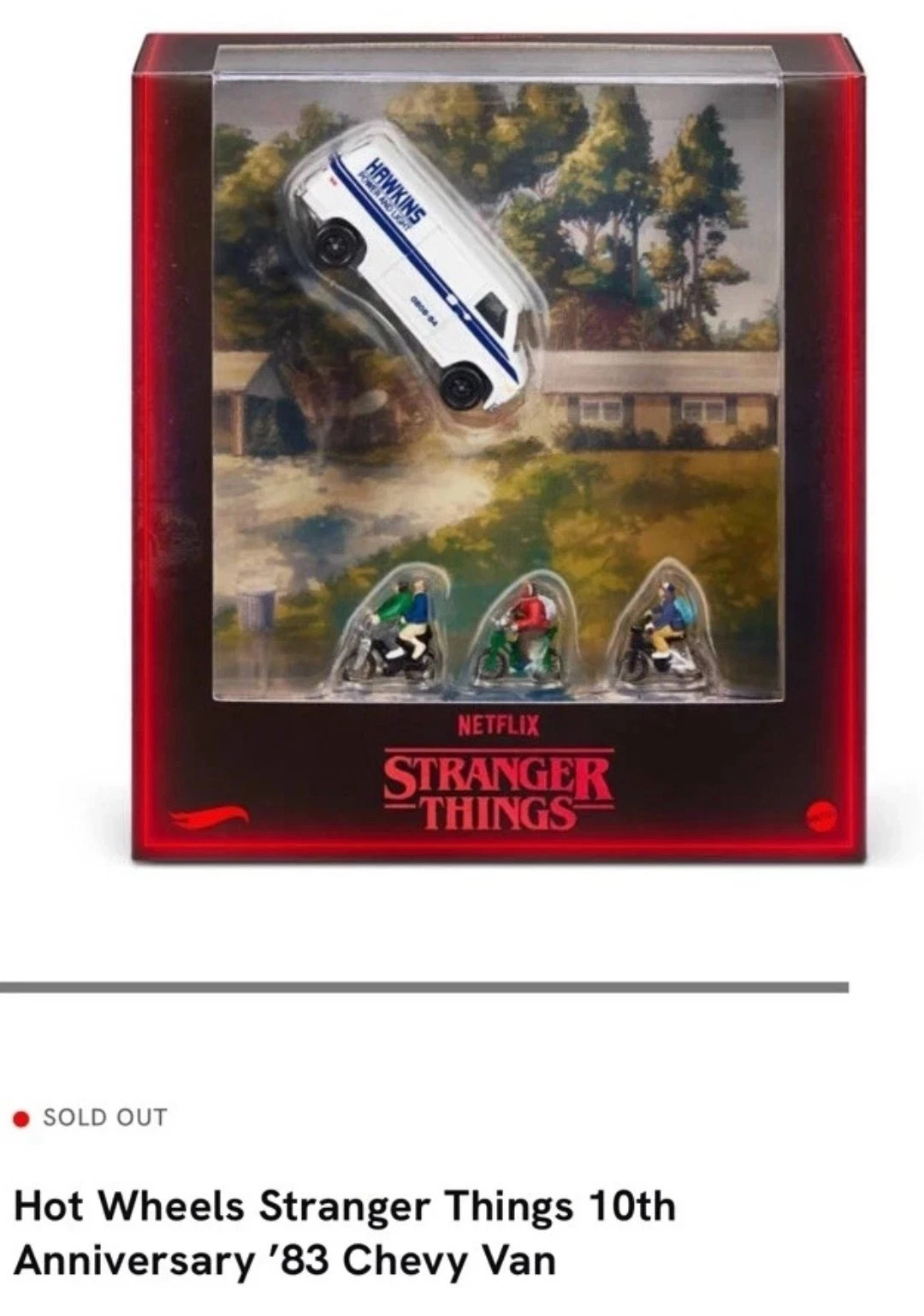 2026 Hot Wheels SDCC Stranger Things 10th Anniversary ’83 Chevy Van(PRESALE)