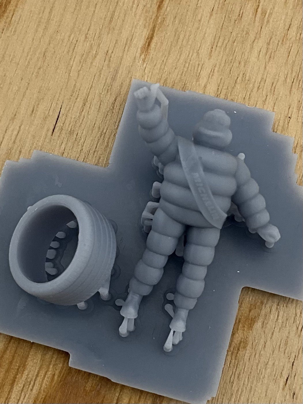 1/87 scale Michelin man for hot wheels diorama 3-D printed